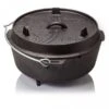 Petromax Feuertopf Ft6 (Dutch Oven) Aus Gusseisen - Inhalt Topf (max.): 5,5 Liter - Schwarz - 9.7kg
