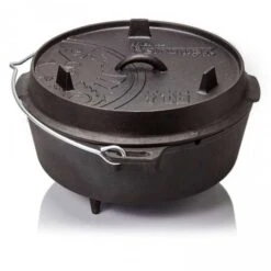 Petromax Feuertopf Ft6 (Dutch Oven) Aus Gusseisen - Inhalt Topf (max.): 5,5 Liter - Schwarz - 9.7kg
