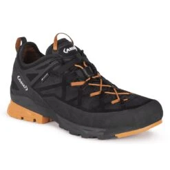 AKU Wanderschuhe Rock DFS GTX (Zustieg, Wasserdicht) Schwarz/orange Herren