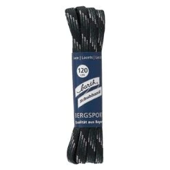Barth Schnürsenkel Bergsport Halbrund Dunkelgrün/grau/schwarz 120cm