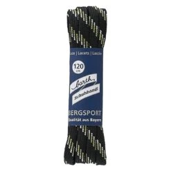 Barth Schnürsenkel Bergsport Halbrund Schwarz/hellgrün/weiß 120cm