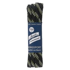 Barth Schnürsenkel Bergsport Halbrund Schwarz/hellgrün/weiß 150cm