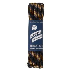 Barth Schnürsenkel Bergsport Halbrund Gelb/rot/schwarz/grau 180cm