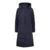 CMP Wintermantel Coat Fix Hood (Glanzeffekt, Wattiert, Warm) Dunkelblau Damen