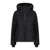 CMP Multifunktions-Winterjacke Fix Hood (wattiert) Mit Schneegamasche Schwarz Damen