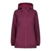 CMP Winterjacke Long Fix Hood (gefütterte Ripstop-Jacke) Magentarot Damen