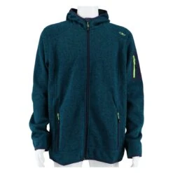 CMP Fleecejacke Knit-Tech Mit Kapuze Dukelgrün Herren