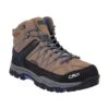 CMP Wanderschuh Rigel Mid WP (waterproof/wasserdicht) Hellbraun/royalblau Junioren/Kinder