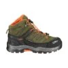 CMP Wanderschuhe Rigel Mid WP (wasserdicht) Olivgrün/orange Kinder