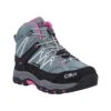 CMP Wanderschuh Rigel Mid WP (waterproof/wasserdicht) Mineralgrau/pink Kinder