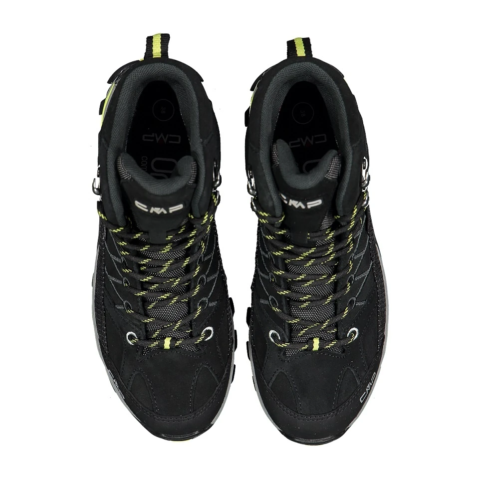 CMP Wanderschuhe Rigel Mid WP (Trekking, Wasserdicht) Schwarz/limegrün Damen 4 CMP Wanderschuhe Rigel Mid WP (Trekking, Wasserdicht) Schwarz/limegrün Damen – Bild 4