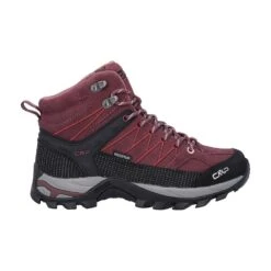 CMP Wanderschuhe Rigel Mid WP (Trekking, Wasserdicht) Dunkelrot Damen
