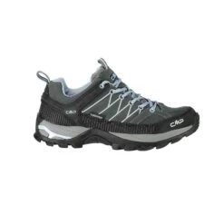 CMP Wanderschuhe Rigel Low WP (Trekking, Wasserdicht) Graphitgrau/hellblau Damen
