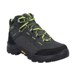 CMP Wanderschuhe Thiamat Mid 2.0 WP (Trekking, Wasserdicht) Anthrazitgrau/limegrün Kinder