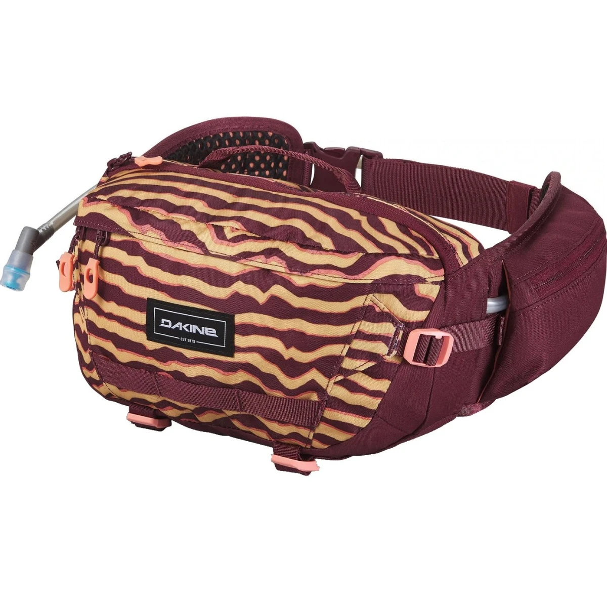 Dakine Gürteltasche Hot Laps Hüfttasche 5 Liter OCHRE STRIPE/PORT Weinrot 1 Dakine Gürteltasche Hot Laps Hüfttasche 5 Liter OCHRE STRIPE/PORT Weinrot