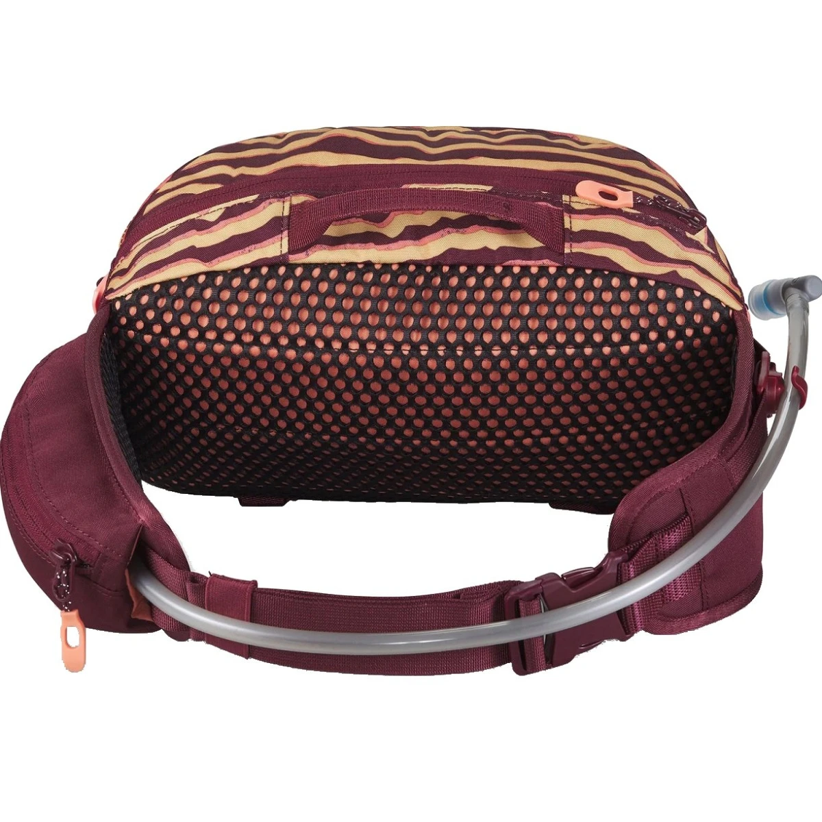 Dakine Gürteltasche Hot Laps Hüfttasche 5 Liter OCHRE STRIPE/PORT Weinrot 2 Dakine Gürteltasche Hot Laps Hüfttasche 5 Liter OCHRE STRIPE/PORT Weinrot – Bild 2
