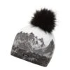 Eisbär Wintermütze (Bommel) Draw Lux Crystal Grau/weiss Damen