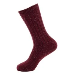 ECCO Tagessocke Hygge Ribbed Mid Cut - Weinrot - 1 Paar -Günstiges Draussen Herz Geschäft ECCO socke Hygge Ribbed 9085527 90457 1056x1056 1