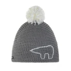 Eisbär Wintermütze Jay Mit Bommel (Pompon) Grau