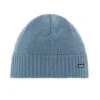 Eisbär Wintermütze (Beanie) Trop Strickmuster Merinowolle Stahlblau Herren