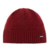 Eisbär Wintermütze (Beanie) Trop XL Mit Warmen Innenfleece Burgund Herren