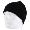 Falke Strickmütze (Beanie) Hat Unisex - Merinowolle, Rippenstruktur, Umschlag - Schwarz - 1 Stück