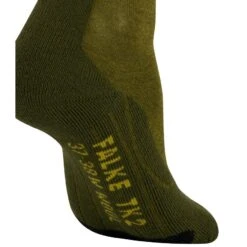 Falke Trekkingsocke TK2 Wool (leicht Gepolstert, Für Lange Wanderungen) Dunkelgrün Herren - 1 Paar -Günstiges Draussen Herz Geschäft Falke 16394 7657 TK2Wool Socke 3 851x851 1