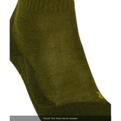 Falke Trekkingsocke TK2 Wool (leicht Gepolstert, Für Lange Wanderungen) Dunkelgrün Herren - 1 Paar -Günstiges Draussen Herz Geschäft Falke 16394 7657 TK2Wool Socke 4 895x895 1