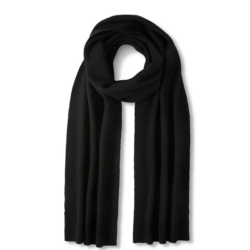 Falke Schal (Merinowolle) Schwarz Herren/Damen - 1 Stück 1 Falke Schal (Merinowolle) Schwarz Herren/Damen - 1 Stück