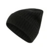 Falke Wintermütze (Beanie) Unisex - Kaschmir, Rippenstruktur, Umschlag - Schwarz - 1 Stück