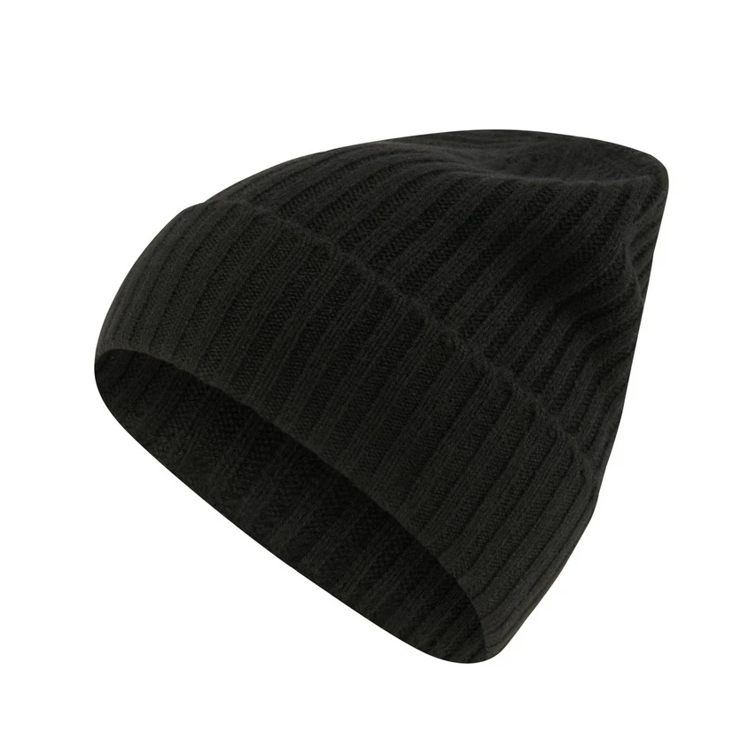 Falke Wintermütze (Beanie) Unisex - Kaschmir, Rippenstruktur, Umschlag - Schwarz - 1 Stück 1 Falke Wintermütze (Beanie) Unisex - Kaschmir, Rippenstruktur, Umschlag - Schwarz - 1 Stück