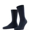 Falke Tagessocke Crew Teppich Im Schuh (klimaregulierende Merinowolle) Navyblau Herren - 1 Paar