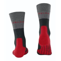 Falke Trekkingsocke TK2 (Merinowolle, Für Leichtes Gelände) Schwarz/grau/rot Herren - 1 Paar -Günstiges Draussen Herz Geschäft Falke TrekkingSocke TK2 16474 3008 2 919x919 1