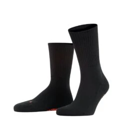 Falke Trekkingsocke Crew Walkie Light (klimaregulierende Merinowolle) Schwarz Damen/Herren - 1 Paar