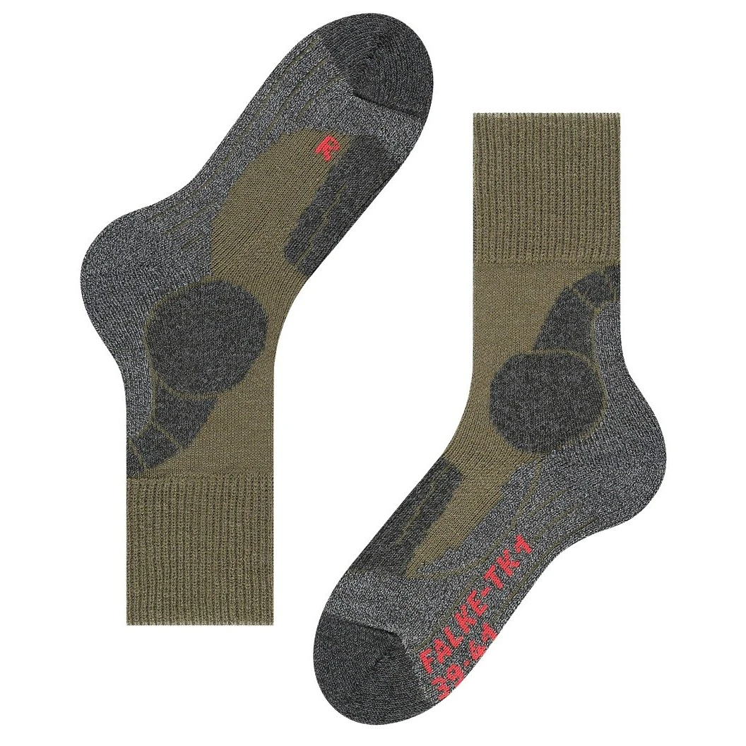 Falke Trekkingsocke TK1 (Merinowolle Für Anspruchsvolle Bergtouren) Olivegrün Herren - 1 Paar 6 Falke Trekkingsocke TK1 (Merinowolle Für Anspruchsvolle Bergtouren) Olivegrün Herren - 1 Paar – Bild 6
