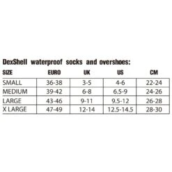 DexShell Socke Everyday Wasserdicht Schwarz Herren/Damen 1er 8 DexShell Socke Everyday Wasserdicht Schwarz Herren/Damen 1er -Günstiges Draussen Herz Geschäft Groessenuebersicht Socken Herren Damen 1006x1006 5