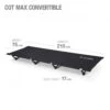 Helinox Feldbett - Campingliege - Cot Max Convertible 210x75cm Schwarz