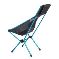 Helinox Campingstuhl Sunset Chair (hohe Rückenlehne, Neue Verstellbare Kopfstütze) Schwarz/cyanblau -Günstiges Draussen Herz Geschäft Helinox 11101R2 Sunset Chair Black Stuhl203 1200x1200 1