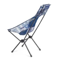 Helinox Campingstuhl Sunset Chair (hohe Rückenlehne, Neue Verstellbare Kopfstütze) Bandanna Quilt Blau -Günstiges Draussen Herz Geschäft Helinox 11189 Sunset Chair Blue Bandanna Stuhl203 1200x1200 1