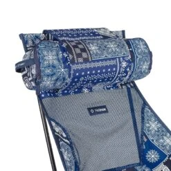 Helinox Campingstuhl Sunset Chair (hohe Rückenlehne, Neue Verstellbare Kopfstütze) Bandanna Quilt Blau -Günstiges Draussen Herz Geschäft Helinox 11189 Sunset Chair Blue Bandanna Stuhl206 800x800 1