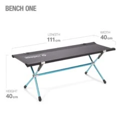 Helinox Campingstuhl Bench One (kleine Bank Für 2 Personen) Schwarz/blau