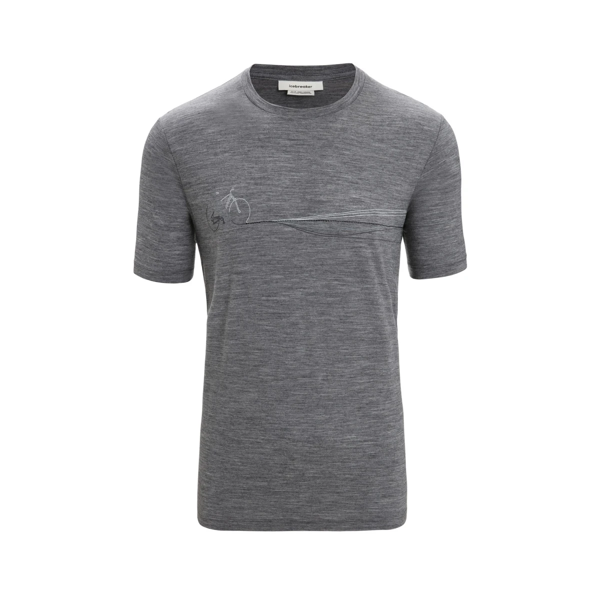 Icebreaker Wander-Tshirt Tech Lite II SS Cadence Paths (100% Merino, Stoffstärke 150 Ultralight) Grau Herren 1 Icebreaker Wander-Tshirt Tech Lite II SS Cadence Paths (100% Merino, Stoffstärke 150 Ultralight) Grau Herren