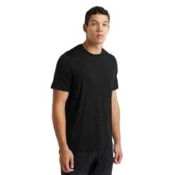 Icebreaker Wander-/Freizeit Tshirt Tech Lite II (100% Wolle, Stoffstärke 150 Ultralight) Schwarz Herren -Günstiges Draussen Herz Geschäft Icebreaker 0A59IY001 Tech Lite II Tshirt 4 1200x1200 1