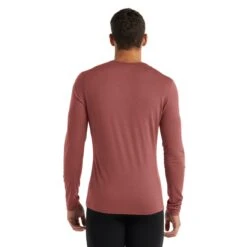 Icebreaker Unterwäsche Langarmshirt 200 Oasis LS Crewe - Merinowolle, Enganliegend - Taubenrot Herren -Günstiges Draussen Herz Geschäft Icebreaker 104365342 Oasis Langarmshirt 2 1200x1200 1