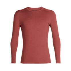 Icebreaker Unterwäsche Langarmshirt 200 Oasis LS Crewe - Merinowolle, Enganliegend - Taubenrot Herren -Günstiges Draussen Herz Geschäft Icebreaker 104365342 Oasis Langarmshirt 4 1200x1200 1