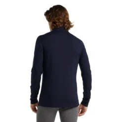 Icebreaker Unterwäsche Langarmshirt Half-Zip 200 Oasis LS - Merinowolle, Enganliegend - Navyblau Herren -Günstiges Draussen Herz Geschäft Icebreaker 104367401 Oasis Langarmshirt Zip 2 1200x1200 1