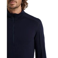 Icebreaker Unterwäsche Langarmshirt Half-Zip 200 Oasis LS - Merinowolle, Enganliegend - Navyblau Herren -Günstiges Draussen Herz Geschäft Icebreaker 104367401 Oasis Langarmshirt Zip 5 1200x1200 1