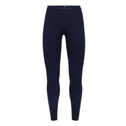 Icebreaker Unterwäsche Leggings 200 Oasis - Merinowolle, Enganliegend - Lang Dunkelblau Damen