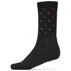 Icebug Wandersocke Crew Active Merinowolle Schwarz/hibiscus - 1 Paar