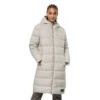 Jack Wolfskin Winter-Daunenmantel Frozen Palace Coat (winddicht,wasserabweisend,PFC-frei) 2022 Perlenweiss Damen